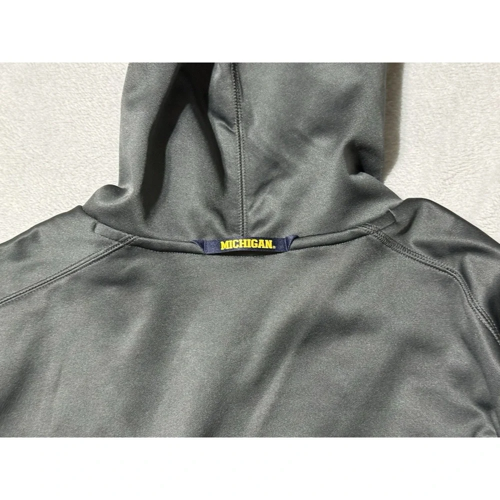 Nike Jordan Michigan Hoodie Dri Fit Long Sleeve Mens Large‎ Gray